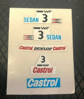 Calcomanías impresas profesionalmente Aurora G PLUS Castrol Ford Escort Rally Car #3 Foto 1 de 2