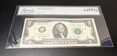 $2 fr 1940-L 2013 Legacy Gem 64 PPQ - Image 1 of 2