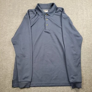 Grand Slam Herren Golf Poloshirt L blau Performance AirFlow Langarm - Bild 1 von 7