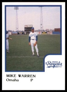 1986 ProCards Mike Warren Omaha Royals #MIWA