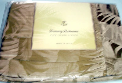 Tommy Bahama Jungle Fever Full Bed Skirt 3Panel 600TC Egyptian Cotton Sateen New - Image 1 of 2