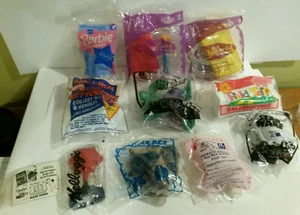 McDonalds lot 11 Barbie Polly Marvel Hot Wheels CPK Star Wars Ice Age in package - Picture 1 of 2