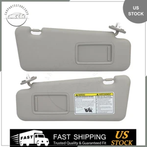 RH LH Side Gray Sun Visor Pairs W/Sunroof For Toyota 08-13 Highlander - Picture 1 of 11