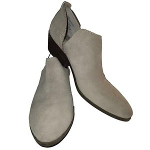 Joie Boots Women Size 9 Taupe Leather Ankle Booties Boho Festival Heeled Western - Picture 1 of 9