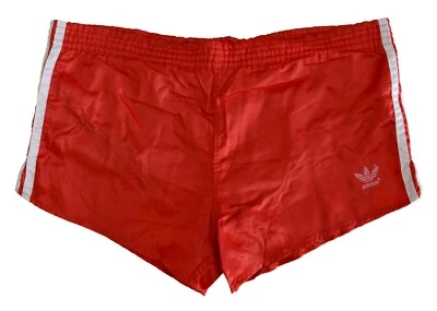 VINTAGE ADIDAS 1980'S RED SHORTS JERSEY SIZE M ADULT MADE IN WEST GERMANY - Image 1 of 4