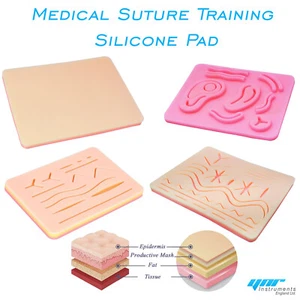 YNR Suture Practice Medical Silicone 3 Layer Suturing Pad Skin Model Train CE - Picture 1 of 70