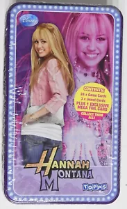 HANNAH MONTANA COLLECTABLE CARD GAME TIN c2008 (B) - NEW/SEALED - FREE P&P - Picture 1 of 4