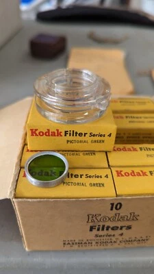 KODAK Lens Filter Series IV 4 drop in type Pictorial Green  - New Old Stock - Image 1 of 3