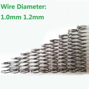 10 piezas Diapositiva de alambre 1,0 mm/1,2 mm Resorte de presión de compresión de resorte OD 5/6/7/8-22 mm - Imagen 1 de 4