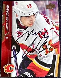 Johnny Gaudreau Columbus Blue Jackets Rare NHL auto autograph signed hockey card - Picture 1 of 4