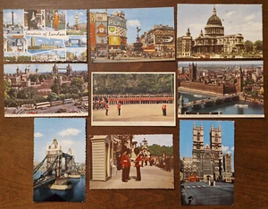 Londra (Gran Bretagna), lotto di 9 cartoline a colori viaggiate - Imagen 1 de 2
