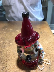 Payaso de cristal artístico de Murano de 4,5 pulgadas - Imagen 1 de 2