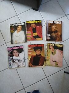Lot 6'MARIE-FRANCE' FRENCH VINTAGE MAGAZINE EUROPEAN COLLECTIONS ISSUE 1977/1987