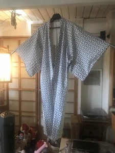 Men's Yukata kimono. Vintage-Custom Made From Kimono Shop In Osaka Japan Cotton - Picture 1 of 7