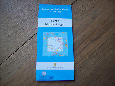 TK 50 Topographische Karte MUNDERKINGEN L 7722 Ausgabe 2014*sauber*1 : 50 000 • 6.30€
