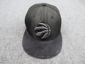 Toronto Raptors Hat Cap Fitted 7 Black Logo NBA Basketball New Era Mens - Picture 1 of 13