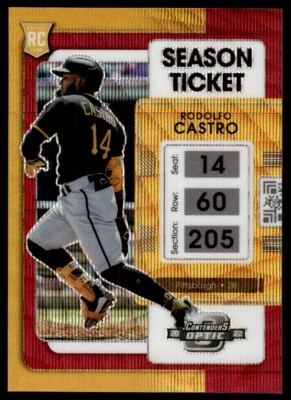 2022 PANINI CONTENDERS OPTIC ROOKIE /199 RODOLFO CASTRO - Image 1 of 2