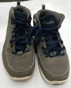 FUBU The Collection Mens Grey High-Top Ankle Support Basketball Shoes Sizes 10 - Picture 1 of 12
