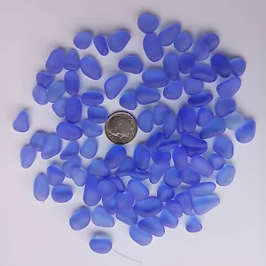 sea beach glass 20 pieces purple blue lot bulk jewelry use - Picture 1 of 3