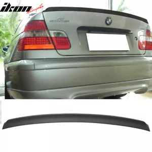 Fits 99-05 BMW E46 3-Series Sedan AC Style Matte Black Rear Trunk Spoiler Wing - Picture 1 of 8