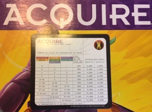 (1) Individual Information Card Parts for 1999 Hasbro Game of ACQUIRE - Picture 1 of 1