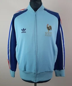 France 2004 ADIDAS Track Jacket Men's Size M Vintage Throwback Blue Track Top - Picture 1 of 15