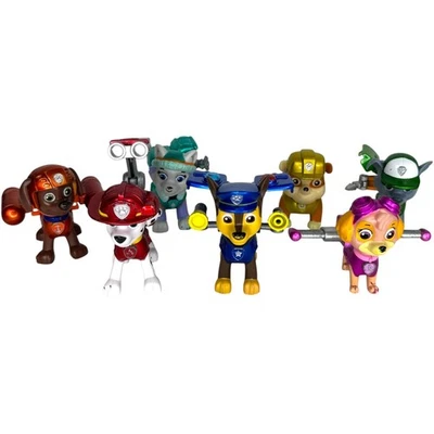 Фигурки Paw Patrol Action Metallic Pack Rocky Skye Marshall Rubble Zuma Everest - Изображение 1 из 2