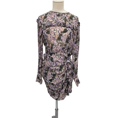 Vestido Isabel Marant Etoile Jirvina Flor Camuflaje Estampado Acanalado Talla 38 Foto 1 de 4