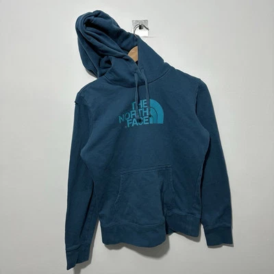The North Face Womens Teal Green Graphic Hoodie M Medium B7  - Image 1 of 4
