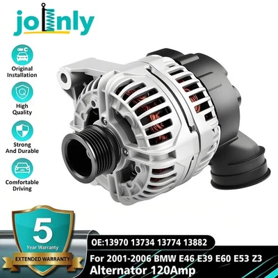Alternator 13882 for 2001-2006 BMW E46 E39 E60 E53 Z3 325i 325Ci 325xi 330Ci - Image 1 of 4