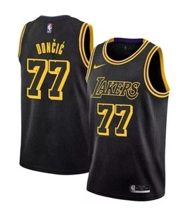 ✅ Camiseta deportiva de baloncesto de los Angeles Lakers Nike Luka Dončić negra Mamba NBA para hombre M 💯 - Imagen 1 de 5