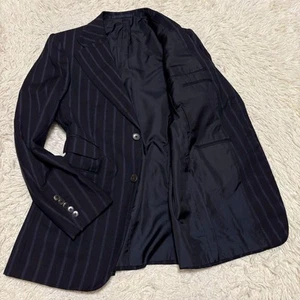 Rare GUCCI Navy Striped Tailored Jacket Tuxedo Size46 - Picture 1 of 24