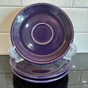 Juego de 3 Platillos Fiesta Ciruela Púrpura 5 7/8" Homer Laughlin Gres Fiestaware - Imagen 1 de 15