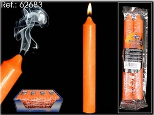 Candela classica cm. 18 aromatizzata - Set 2 pezzi arancione - Foto 1 di 1
