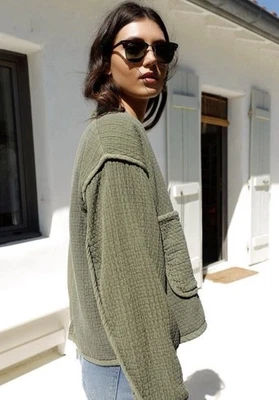 Indi & Cold Cropped Kimono Jacket, Recent Style , New But Has Slight Fading, XS - Image 1 of 4