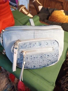 Steve Madden light blue crossbody/ fanny pack,sparklyNWOT - Picture 1 of 23