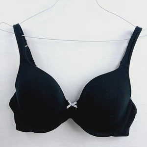 Sujetador camiseta negra con aros de algodón ligeramente forrado Lane Bryant Cacique para mujer 34DD - Imagen 1 de 7