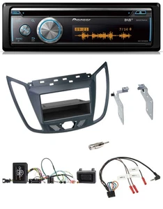 Pioneer Lenkrad DAB USB CD Bluetooth Autoradio für Ford C-Max Kuga dunkelgrau - Bild 1 von 9
