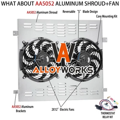 For 2003-09 Lexus GX470/ Toyota 4Runner 4.7L V8 Aluminum Shroud Fan Relay Kits Foto 1 de 4