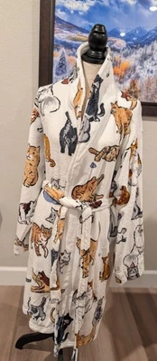 Vera Bradley Bata Polar A CAT'S LIFE 🐈 Crema Nueva V631 Foto 1 de 4