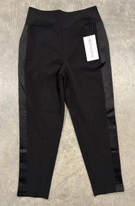 Neu mit Etikett Athleta endlose Satinhose mit Seitenstreifen schwarz Damengröße 0 - Bild 1 von 9