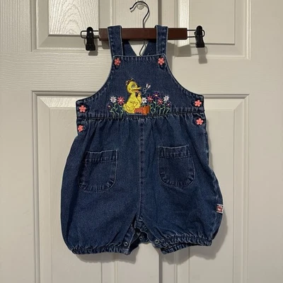 Mono de cola corta bordado vintage Y2K Plaza Sésamo niñas talla 4T usado en excelente estado raro Foto 1 de 4