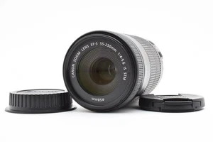 Canon EF-S 55-250mm F4-5.6 IS STM w/caps From Japan - Picture 1 of 10