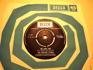 45rpm vinyl record.....The Rolling Stones.....We Love You....60s Pop/Beat - Picture 1 of 1