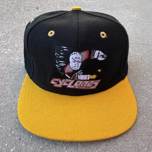 Vintage Cincinnati Cyclones SnapBack Mütze Kappe Wolle IHL Hockey Deadstock Schrift 90 - Bild 1 von 8