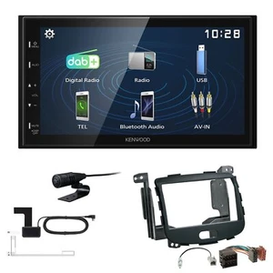 Kenwood 2DIN DAB+ Autoradio für Hyundai i10 Rubbertouch 2008-2013 - Bild 1 von 5