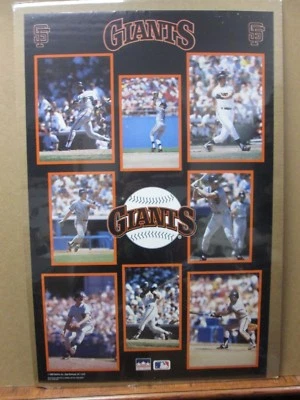 Póster vintage de béisbol de las Grandes Ligas de los Gigantes 1989 Inv#G1834 Foto 1 de 4