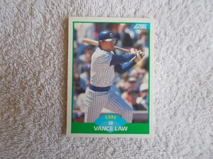 Score MLB 1989 "VANCE LAW" #102 Chicago Cubs Trading Card n32 - Bild 1 von 2