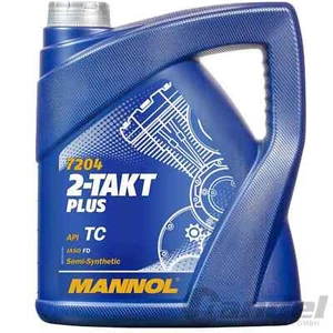 4 Liter 7204 MANNOL 2-Takt/ZWEITAKT Öl Plus API TC 2T MOTORÖL JASO FD MISCHÖL - Bild 1 von 2