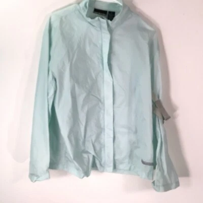 DKNY Jeans Mujer Manga Larga Cuello Informal Azul Chaqueta de Lluvia Talla Mediana Foto 1 de 4